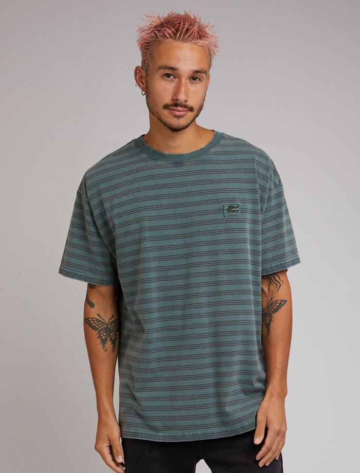 Silent Theory Overdyed Stripe Tee