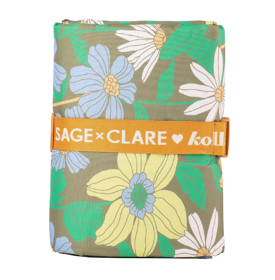 Kollab Picnic Mat Sage x Clare & Kollab Floria