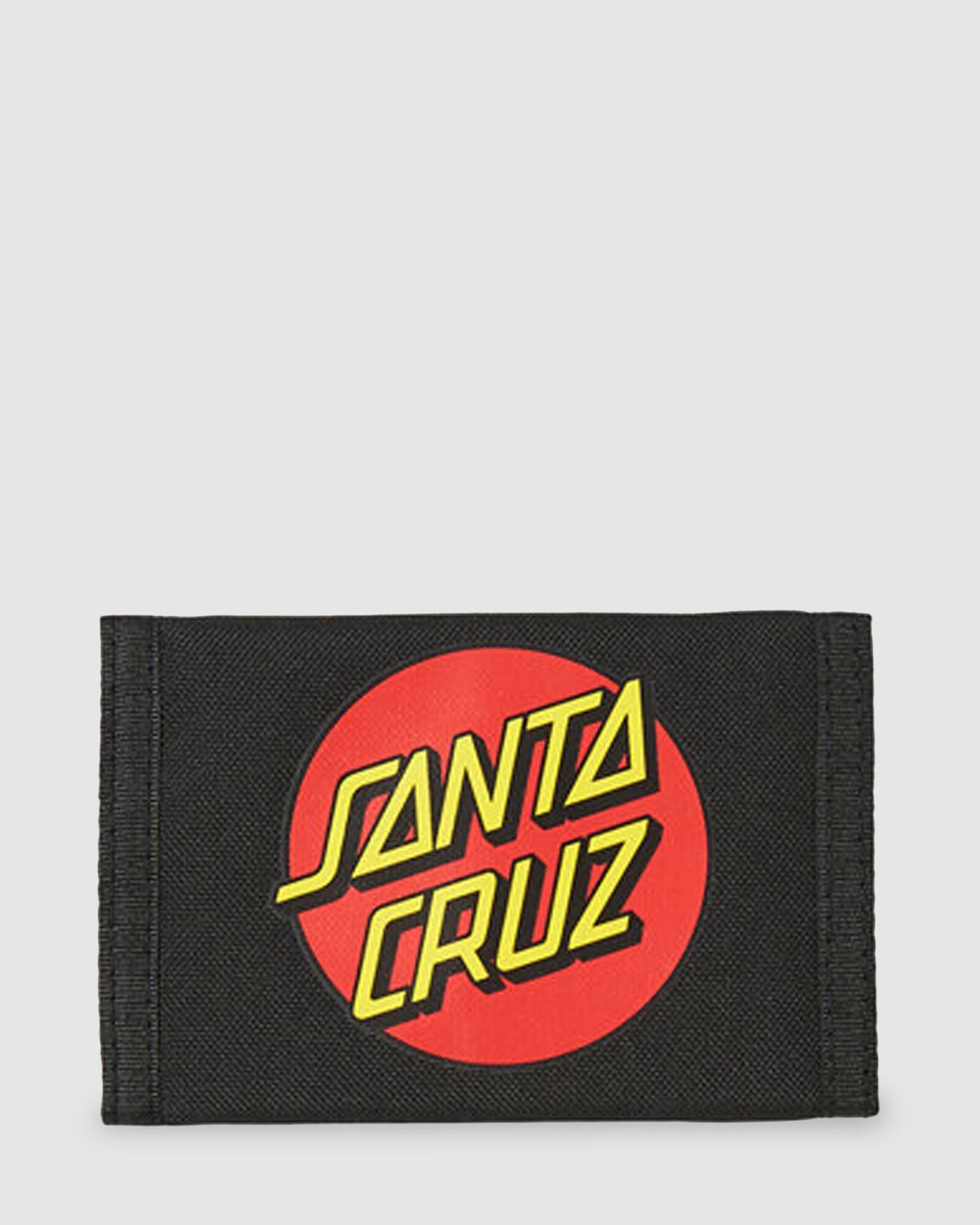 Santa Cruz Classic Dot Strip Velcro Tri Fold Wallet