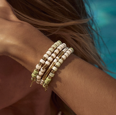 Arms Of Eve Skylar Ceramic And Gold Bracelet