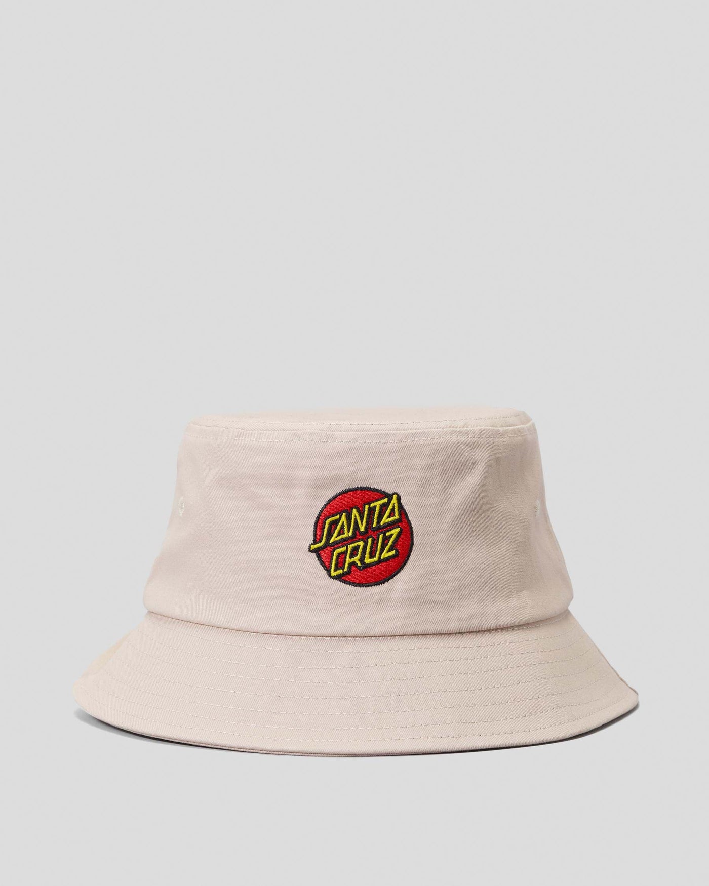 Santa Cruz Classic Dot Patch Bucket Hat Natural