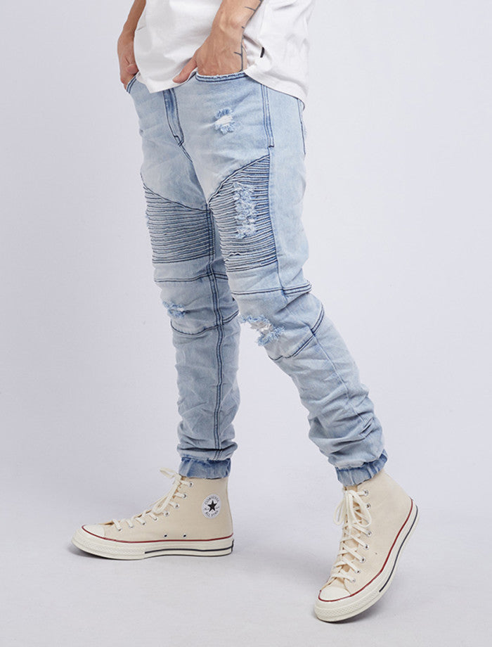 Silent Theory Strung Out Moto Cuffed Jean