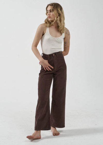 Thrills Holly Cord Pant Postal Brown